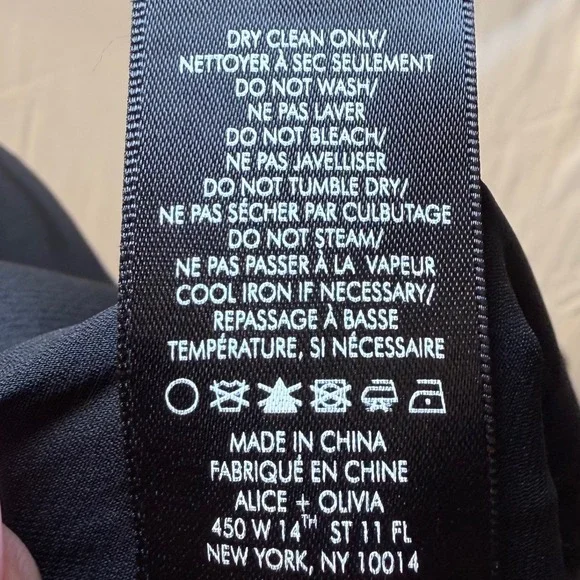 Alice + Olivia Black Neon Yellow Piping V-Neck Sleeveless Jumpsuit Size 4 - Picture 13 of 13